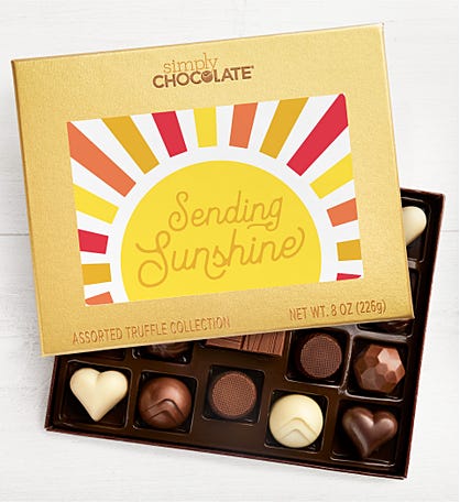 Simply Chocolate® Sending Sunshine 19pc Chocolate Box